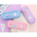 Custom cute angel bear style stationery canvas pencil case for school girls