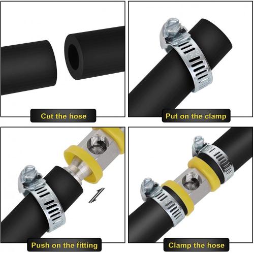 T-passender 3/8 &quot;Kraftstoffdruckadapter für Kraftstoffleitungen