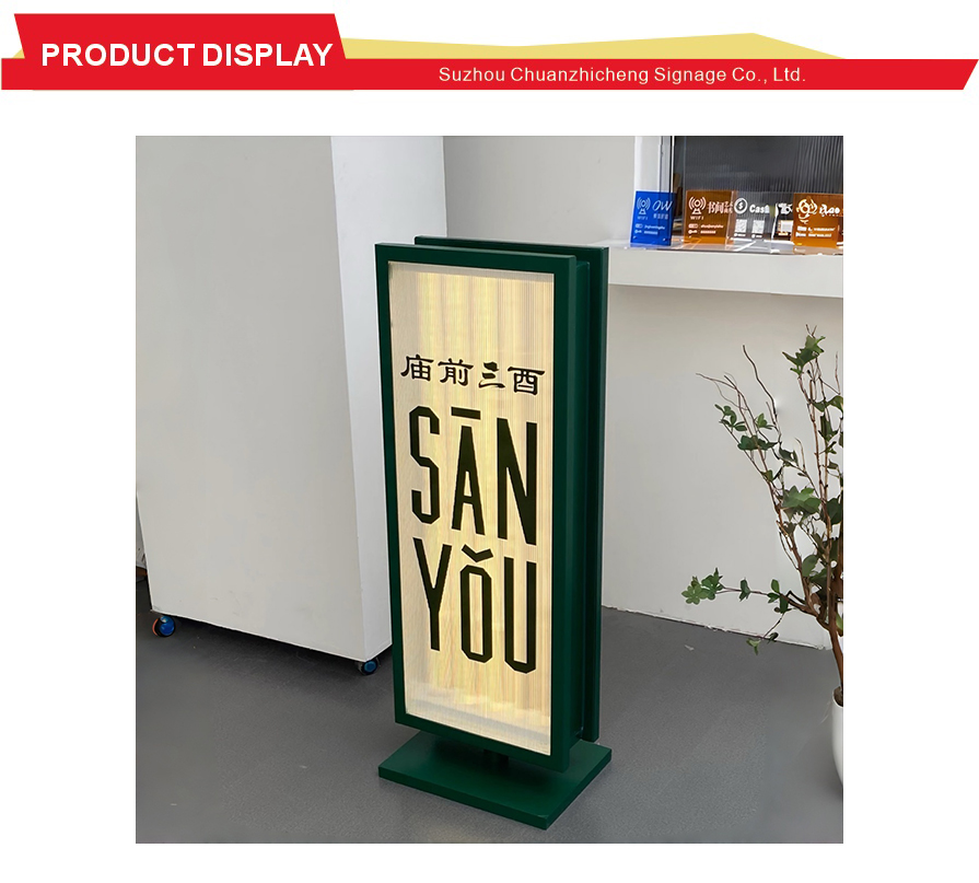 Wind Resistant Scenic Freestanding Guide Lightbox