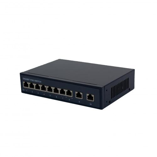 8 Ports Ethernet POE Switch 2PON For FTTH