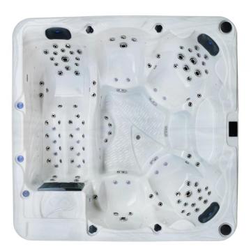 Luxury square hot tub for 5-6 person