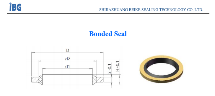 bonded seal drawing