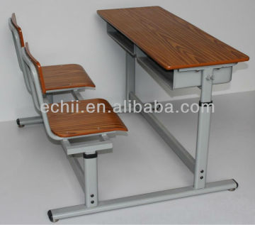 Continuum adjustable school desk and chairs