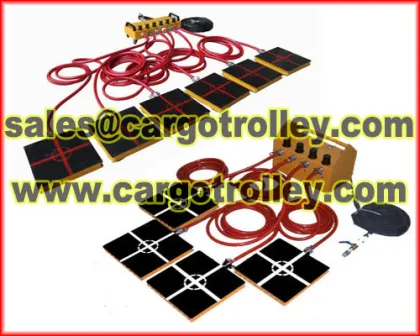 Air caster moving systems application