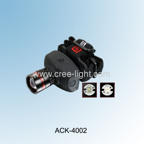 Focus Adjustable Aluminum Cree Led Headlamp Ack-4002 (t26) 