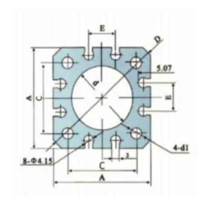 SMC Cdqsb Thin Single Pneumatic Air Cylinder Tube