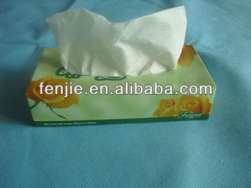 100 % virgin facial tissue