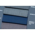 Blue Basketweave Machine Washable Wool Fabric