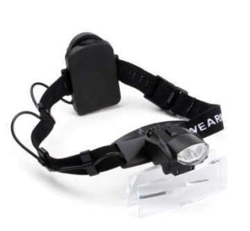 Helmet Magnifier with LED Light and 4 Kinds of Loupes