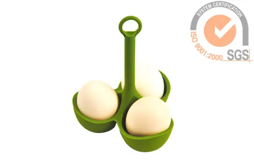 Silicone Egg Stander In Green 