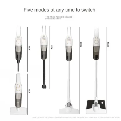 Cordless Household Vacuum Cleaner with Integrated Handheld Vacuums for Mite Removal