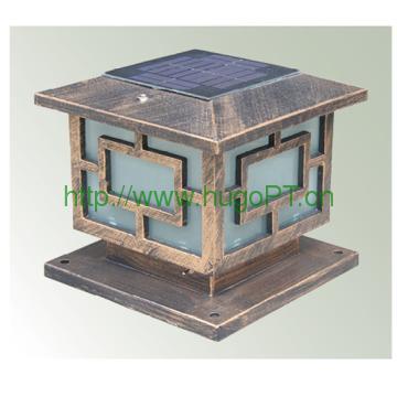 Hugo solar column light  japanese style column light