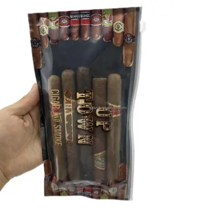 Customized Size Cigar Humidor Packaging Bags for 4-5 Cigars