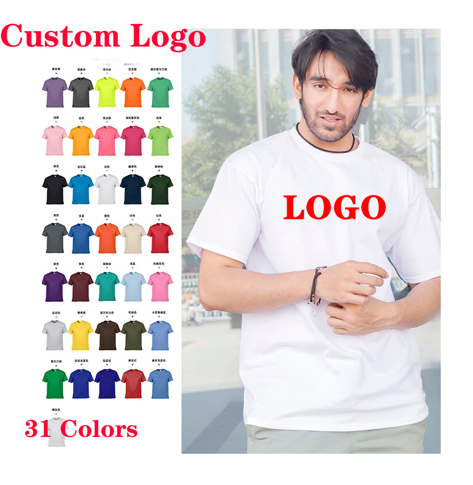 Camiseta comum personalizável com logotipo