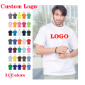 T-shirt ordinaire personnalisable avec logo