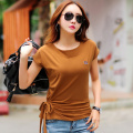 The new female han edition dress T-shirt short-sleeved summer careful machine coat loose joker bats render small unlined upper g