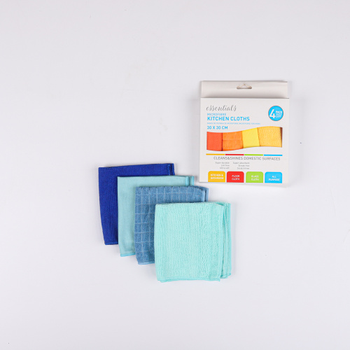 Multi-function microfiber cleaning cloths