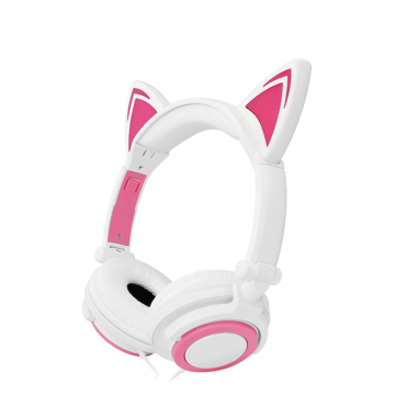 Headphones factory LED glowing Cat Ear Headphones