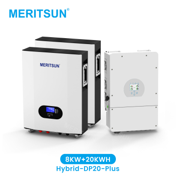 Meritsun montowany na ścianie domowy hybrydowe panele słoneczne System 8 kW-20 kWh