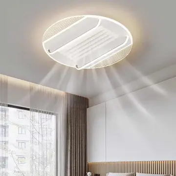 Modern Bladeless LED Ceiling Fan Light for Living Room, Hotel, Bedroom & Restaurants
