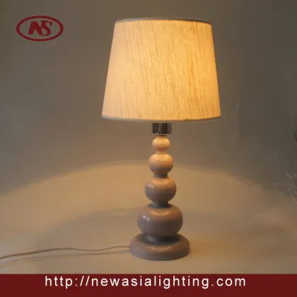 2016 chinese fatory newest design wood table lamp, simple Glass table light