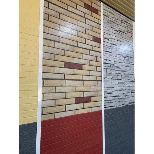 Painel sanduíche de metal decorativo de alto desempenho com padrão de tijolo de cor clara
