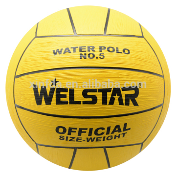 High quality customized logo printing natural rubber material waterpolo ball