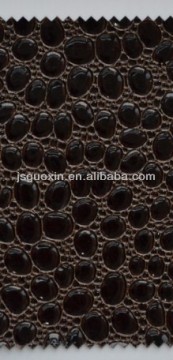 pvc artificial leather for bags material,Stone grain