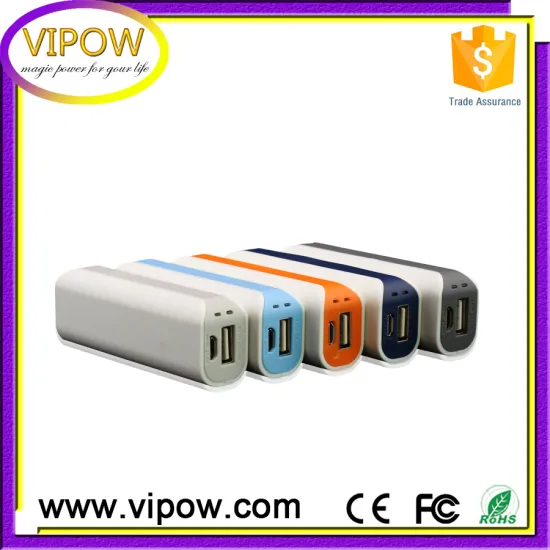 VIPOW battery mini style 2600mah powerbank slim design