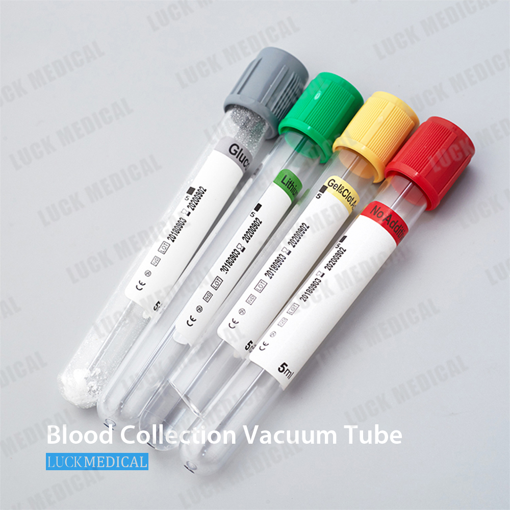 Blood Collection Vacuum Tube PET/Glass