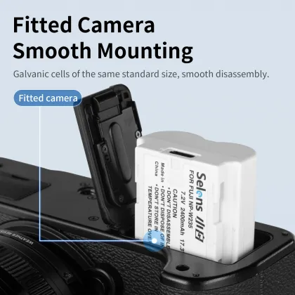 Selens TNP-W235 Type-C Camera Battery 2400mAh for Fujifilm Outdoor Photography