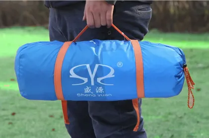 Double layer hiking mountain camping tent with aluminium pole