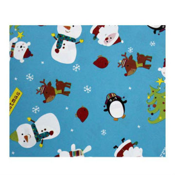 Printed winter snowmen pattern wrapping paper