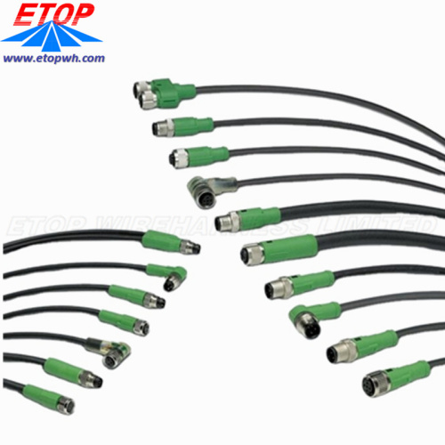 Cable de conectores de la serie M IP67 IP68 personalizada Cable