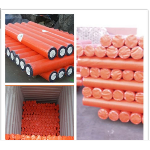 Orange Waterproof Plastic PE Tarpaulins rolls