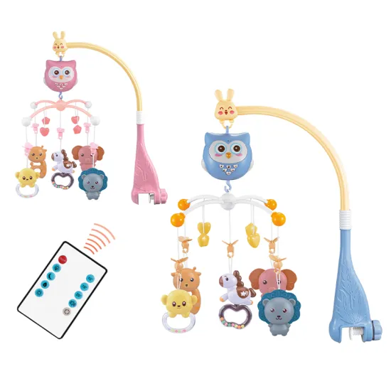 Eco-Friendly Custom Baby Crib Mobile with Sensory Toys, Music, and Lights