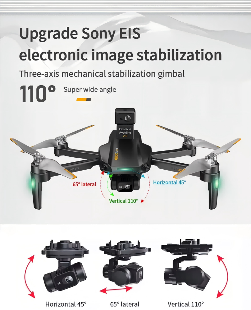 3-Axis 5G Wifi Quadcopter 5KM Distance Brushl