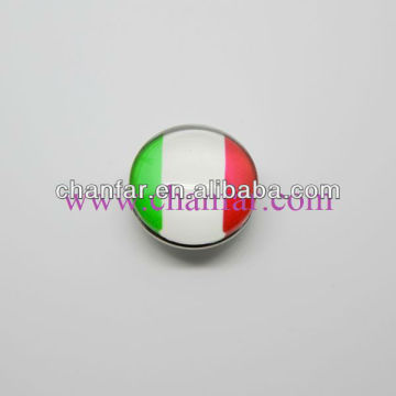 Fashion Italy Design Glass Button Charm Jewelry