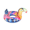 Dimbwi la inflatable linaelea raft inflatable toucan dimbwi la kuelea