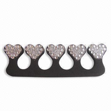 Toe Separator with Rhinestone Decoration, Suitable for Promotional Gifts, OEM Orders are Welcome