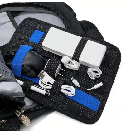 Travel Cable Organizer Bag: Electronics Accessories Cord Case