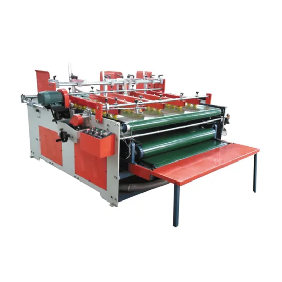 ZH-BZX Semi-Automatic Box Gluing Machine for Carton Box Making