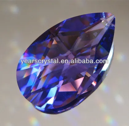Yiwu Years tears pear crystal drops for chandeliers in 38mm Qc (R-2062