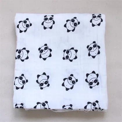 Organic Cotton Printed Muslin Baby Blankets Baby Products