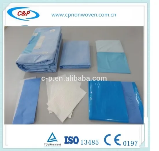 Disposable Surgical Abdominal Drape Pack for Operation with on Time Shipment