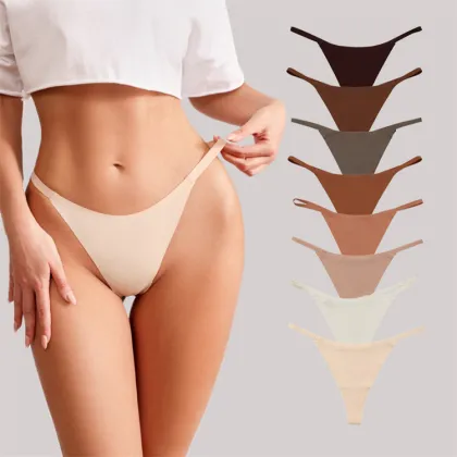 Exquisite T-shaped Underwear for Women: Pure Cotton Crotch and Traceless Design