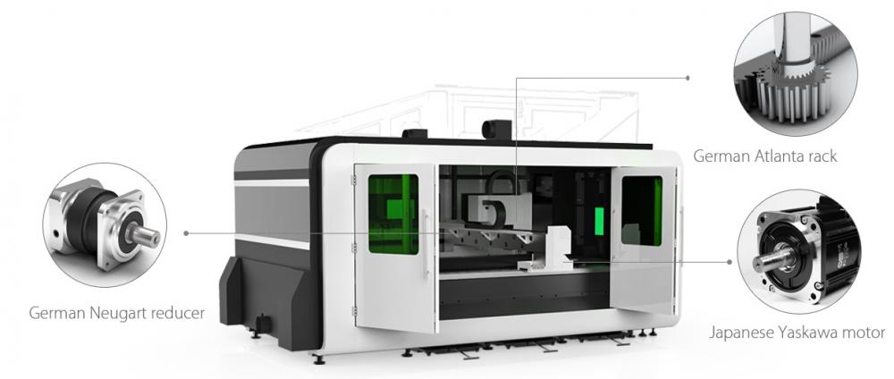 Máquina de corte a laser de fibra de tubo de metal