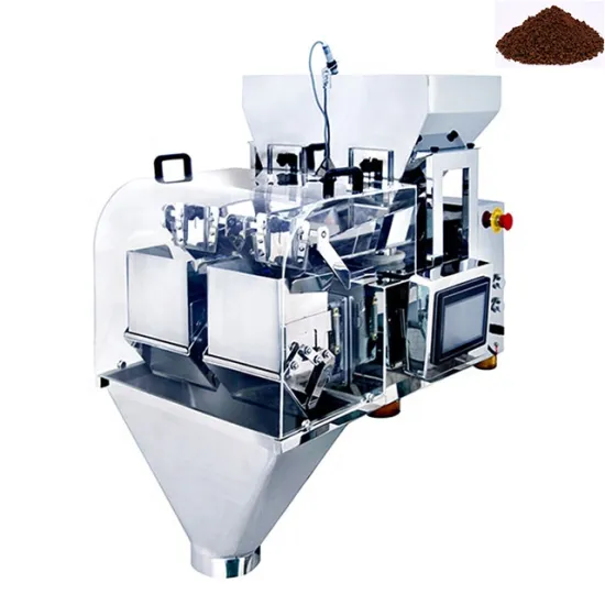 2-Head Linear Weigher Filling Machine for Coffee Powder and Granules Packaging