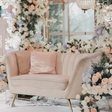 Modern Leather King Throne Sofa Chair for Weddings and Events