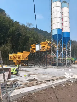 Skip Hoist Type Fully Automatic Concrete Batching Plant